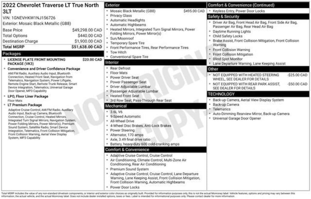 Used 2022 Chevrolet Traverse LT Leather SUV
