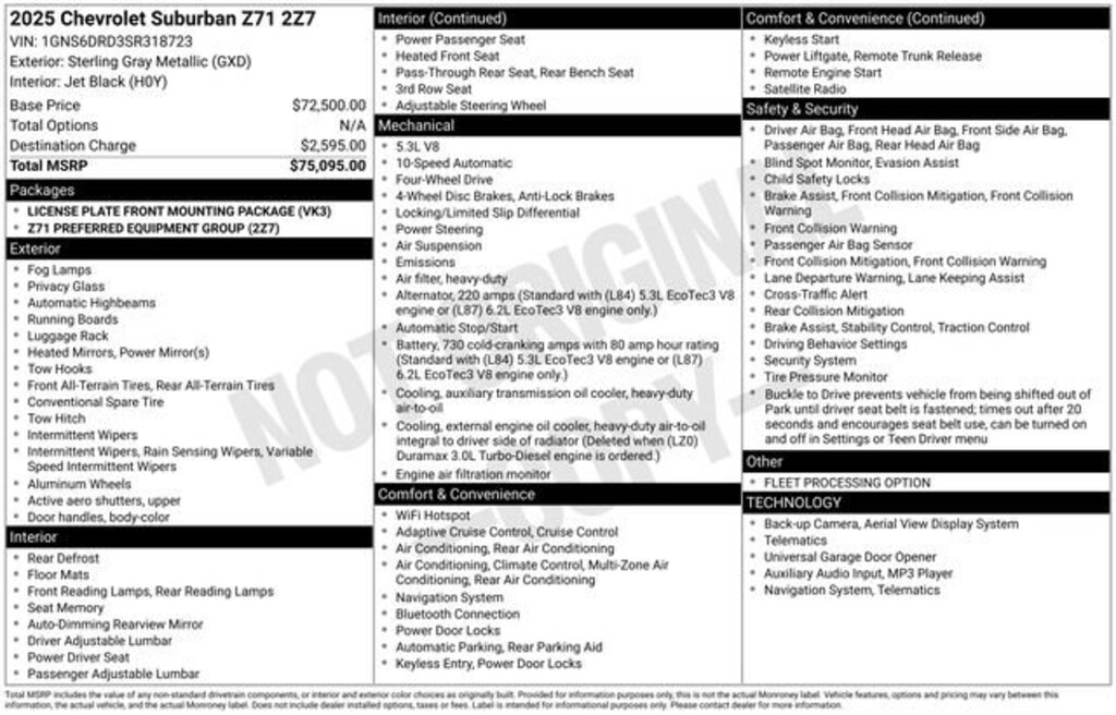 Used 2025 Chevrolet Suburban Z71 SUV