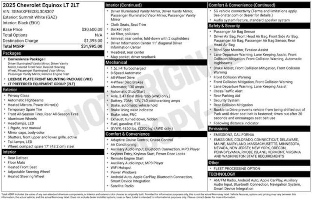 Certified 2025 Chevrolet Equinox LT SUV