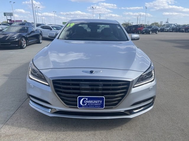 Used 2019 GENESIS G80 Base with VIN KMHGN4JE0KU296713 for sale in Cedar Falls, IA