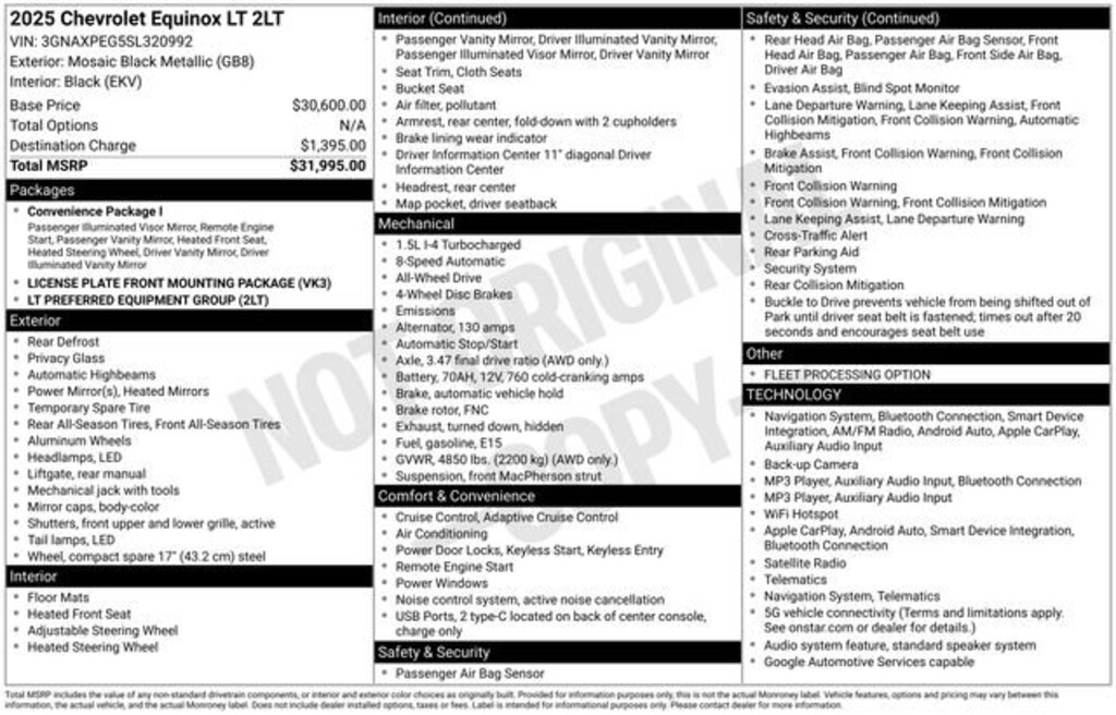 Used 2025 Chevrolet Equinox LT SUV