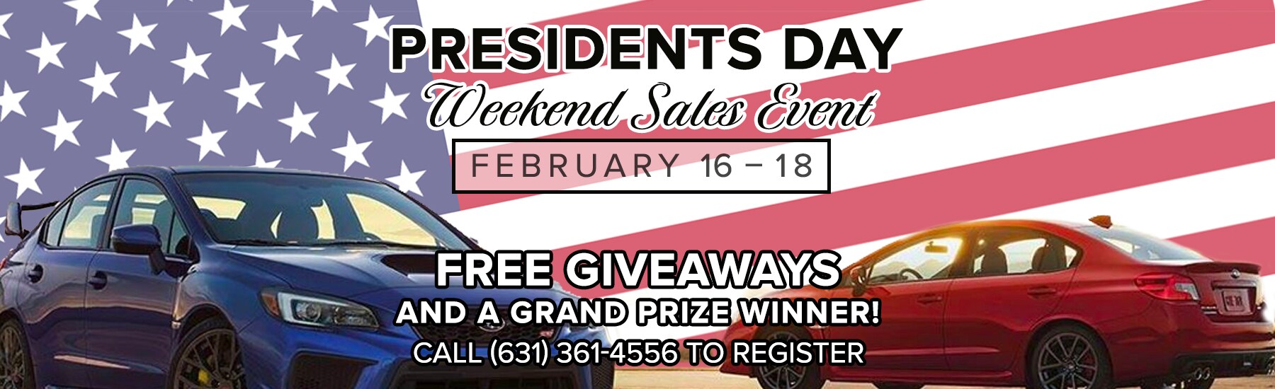 Presidents Day Sales Event Competition Subaru of Smithtown