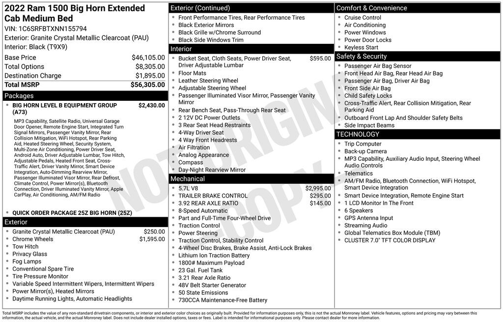 Used 2022 Ram 1500 Big Horn/Lone Star Truck