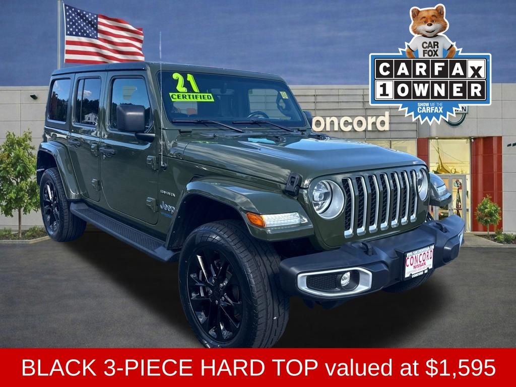 Used 2021 Jeep Wrangler Unlimited Sahara 4xe SUV