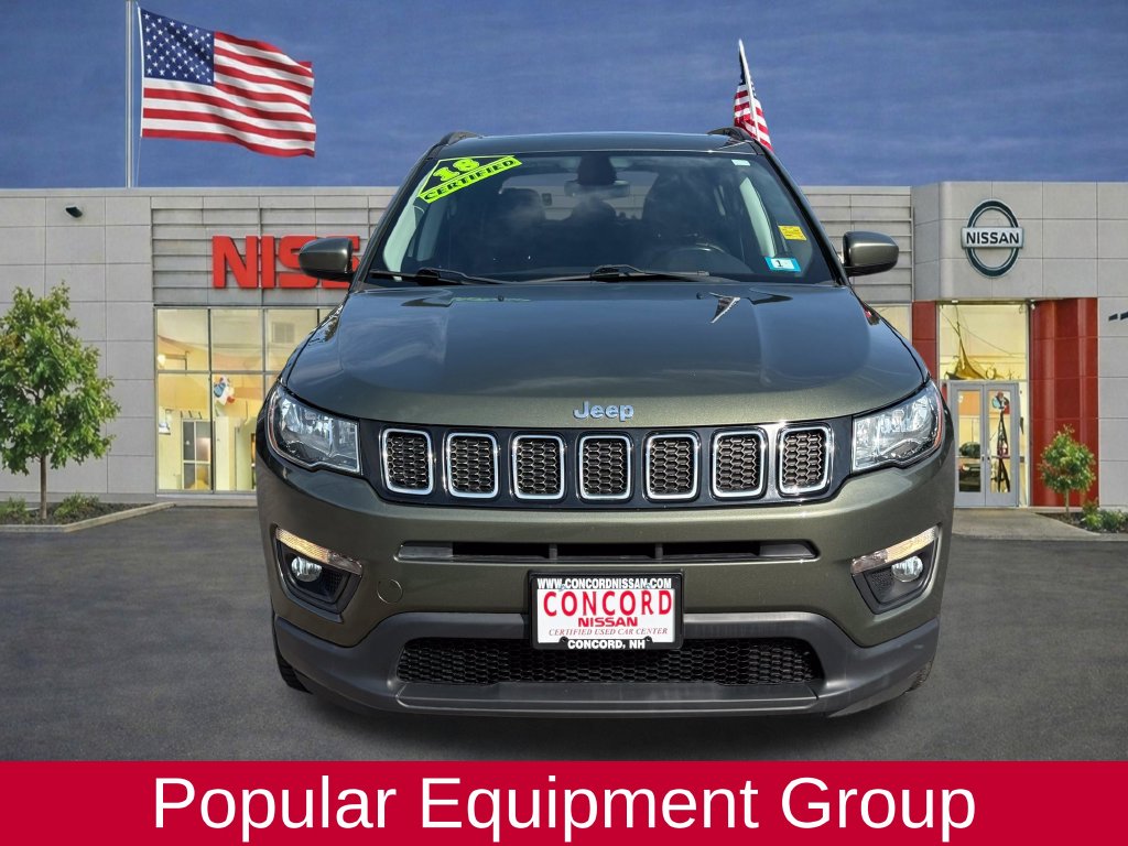 Used 2018 Jeep Compass Latitude with VIN 3C4NJDBB7JT222161 for sale in Concord, NH
