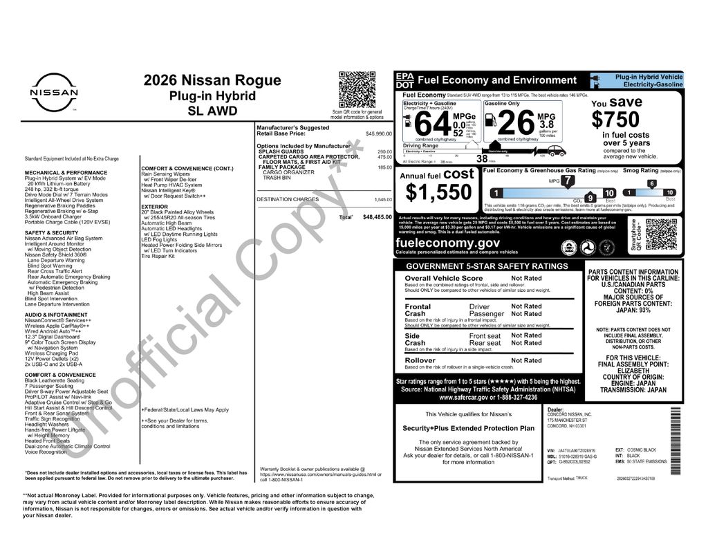 2026 Nissan Rogue SUV 