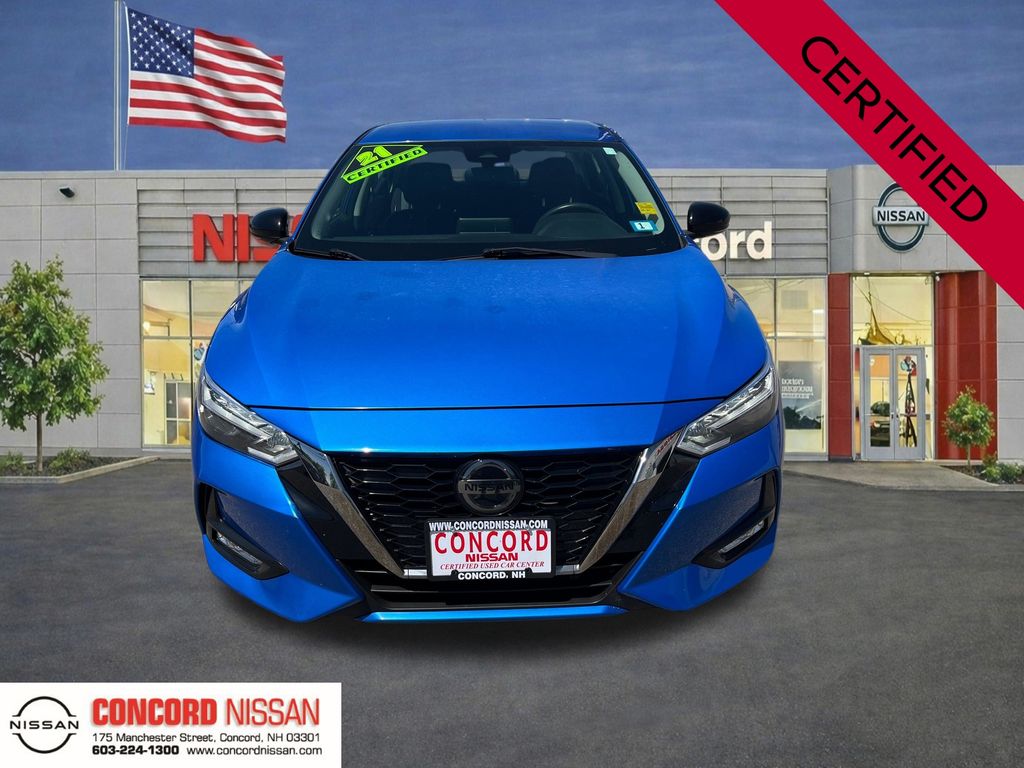 Certified 2021 Nissan Sentra SR with VIN 3N1AB8DV9MY226989 for sale in Concord, NH