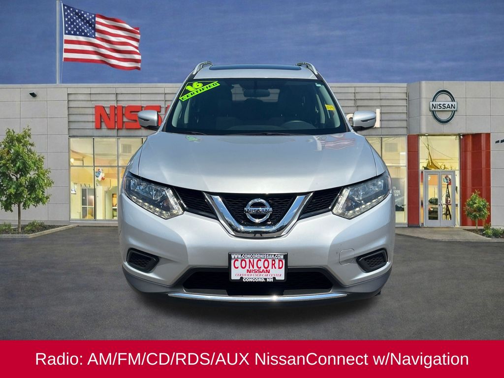 Used 2016 Nissan Rogue SV with VIN 5N1AT2MV9GC808722 for sale in Concord, NH