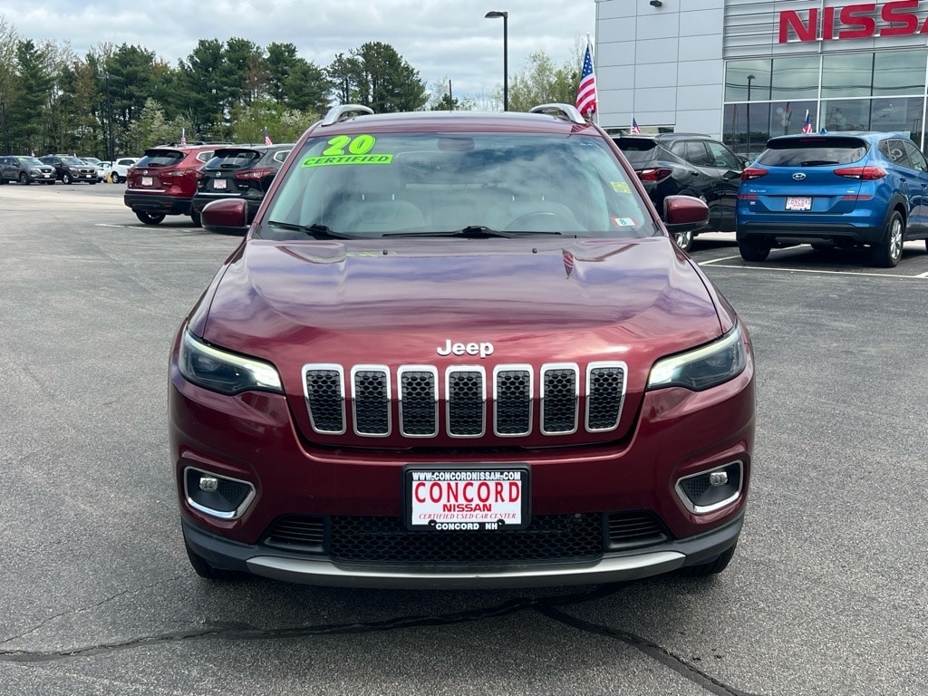 Used 2020 Jeep Cherokee Limited with VIN 1C4PJMDX5LD509279 for sale in Concord, NH