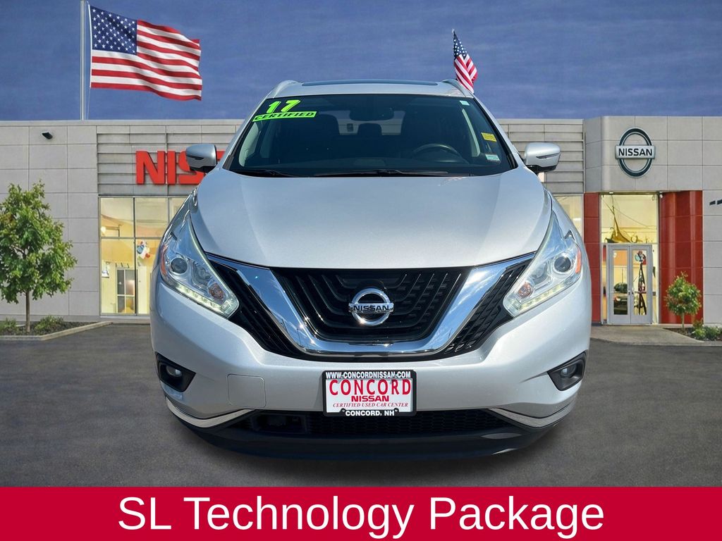 Used 2017 Nissan Murano SL with VIN 5N1AZ2MH8HN202312 for sale in Concord, NH
