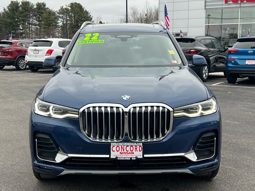 Used 2022 BMW X7 40i with VIN 5UXCW2C09N9M02605 for sale in Concord, NH