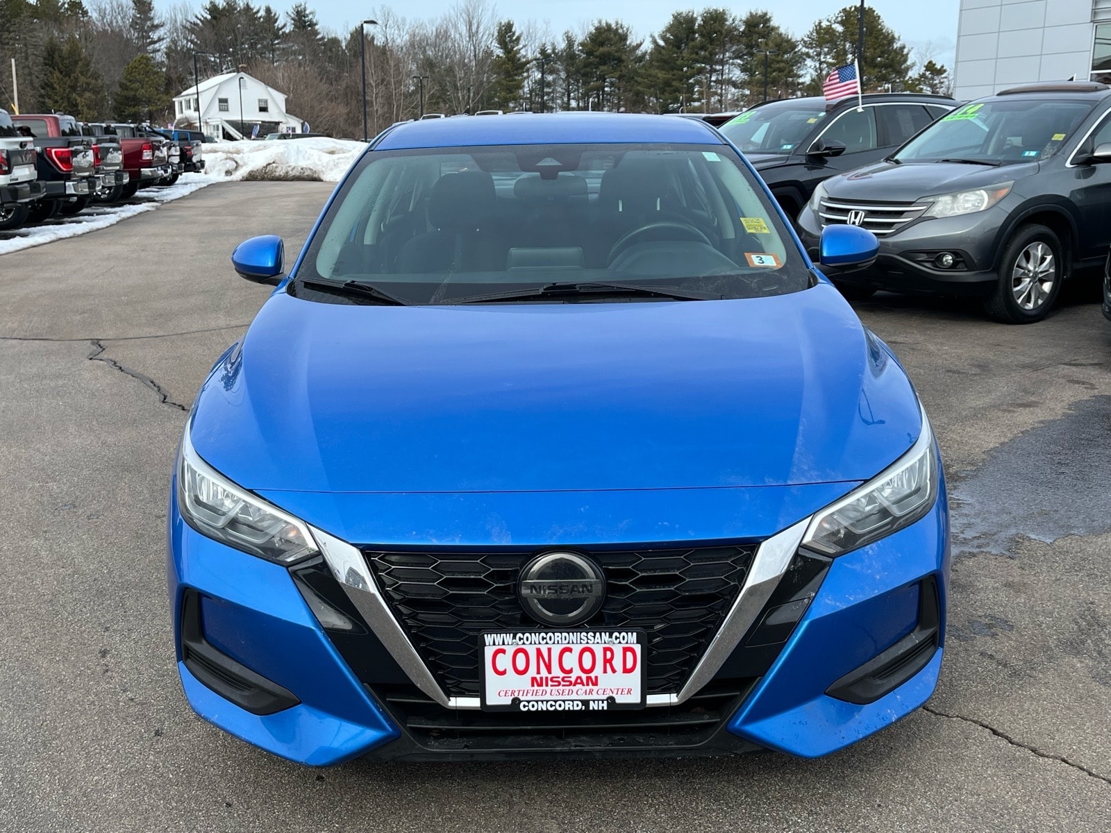 Used 2020 Nissan Sentra SV with VIN 3N1AB8CV9LY223705 for sale in Concord, NH
