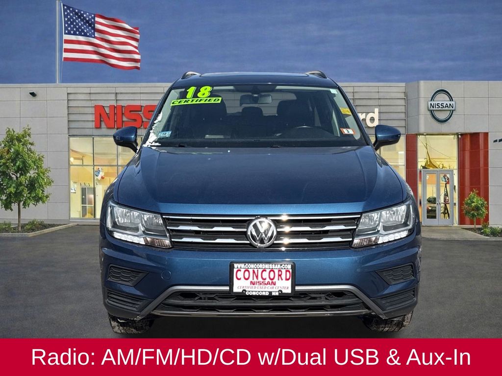 Used 2018 Volkswagen Tiguan SE with VIN 3VV2B7AX2JM193386 for sale in Concord, NH