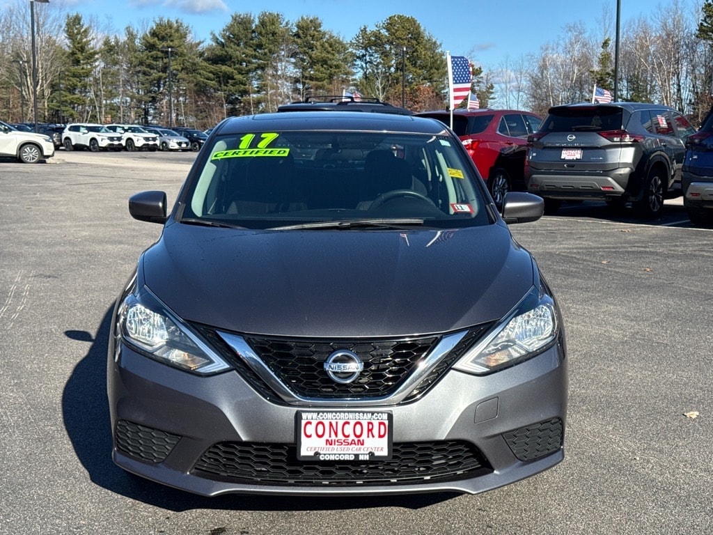 Used 2017 Nissan Sentra SV with VIN 3N1AB7AP7HY229783 for sale in Concord, NH