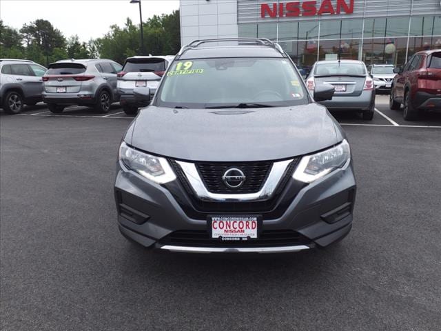 Certified 2019 Nissan Rogue SV with VIN 5N1AT2MV3KC777380 for sale in Concord, NH