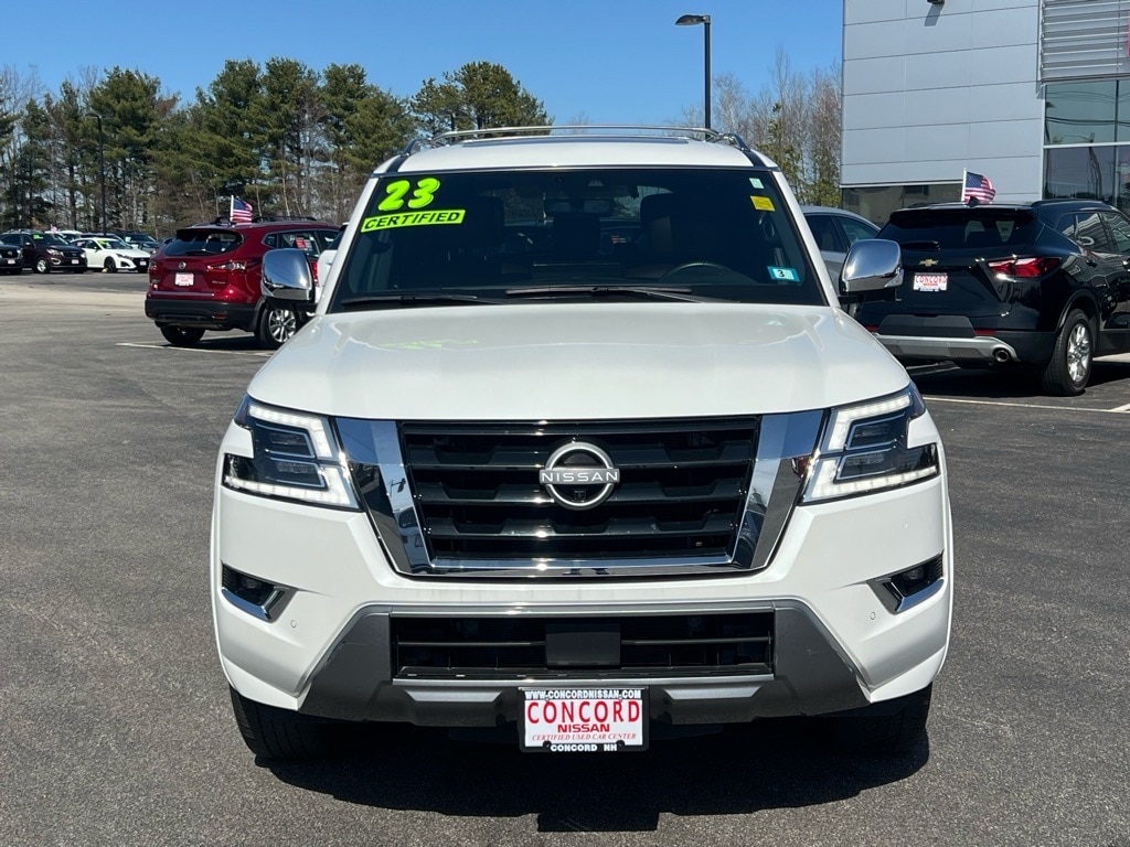 Certified 2023 Nissan Armada Platinum with VIN JN8AY2CD9P9691546 for sale in Concord, NH