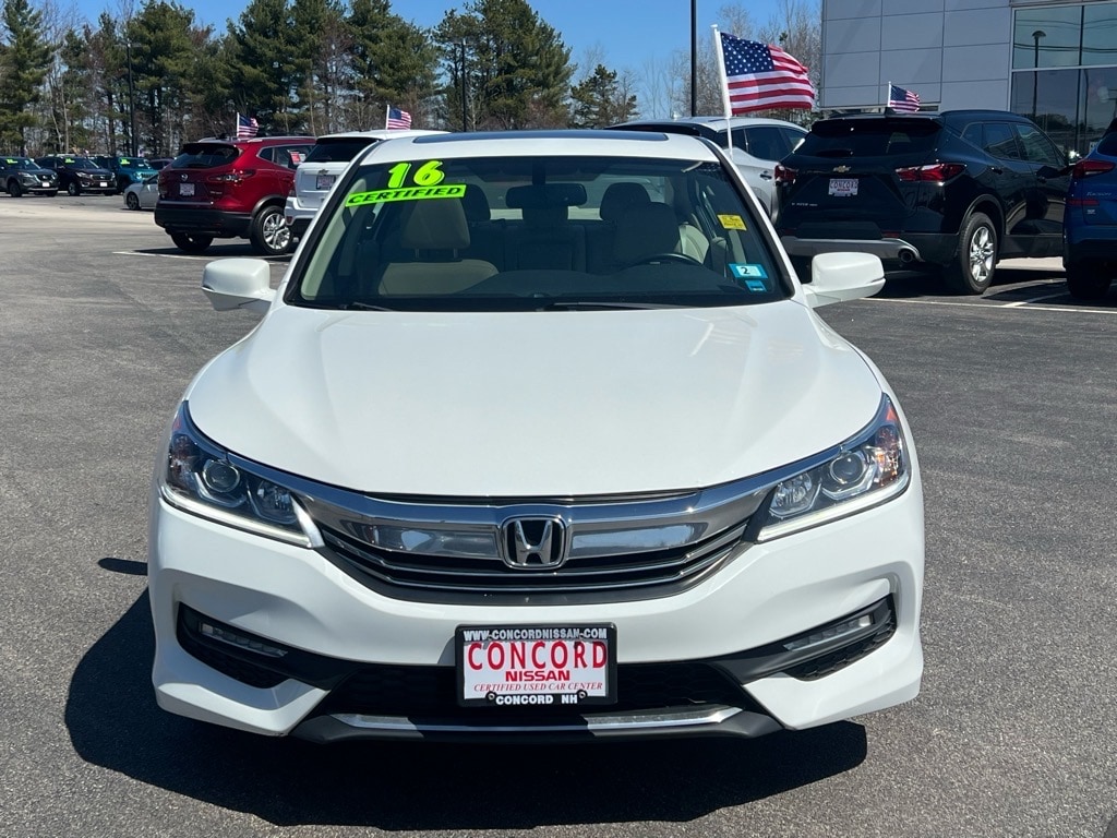 Used 2016 Honda Accord EX-L with VIN 1HGCR2F85GA111452 for sale in Concord, NH