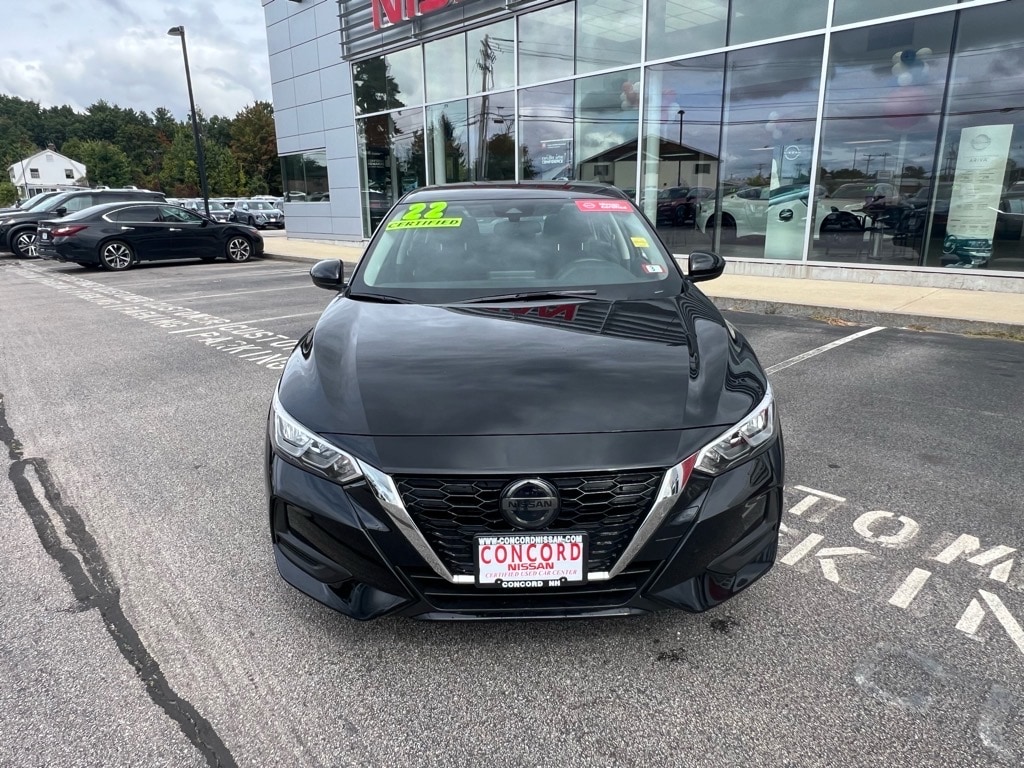 Certified 2022 Nissan Sentra S with VIN 3N1AB8BV9NY281026 for sale in Concord, NH