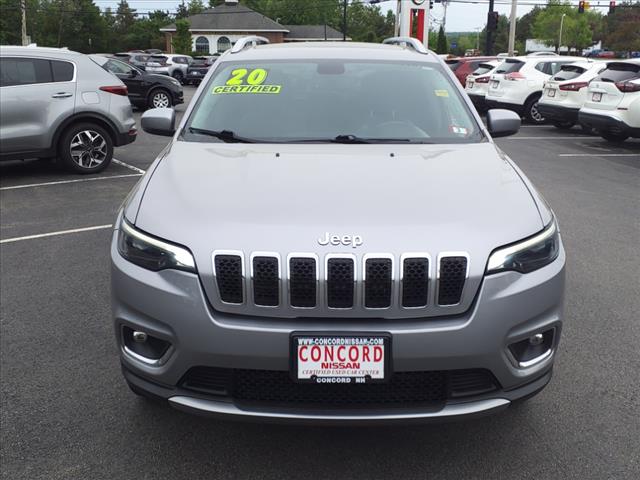 Used 2020 Jeep Cherokee Limited with VIN 1C4PJMDX2LD548279 for sale in Concord, NH