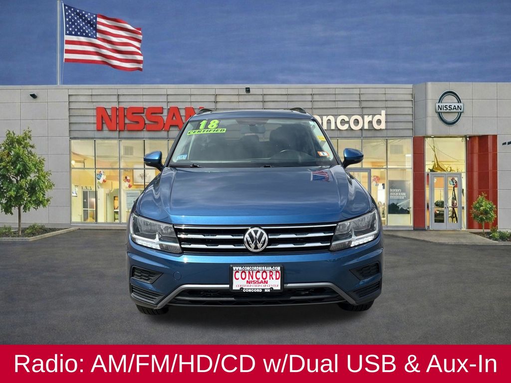 Used 2018 Volkswagen Tiguan SE with VIN 3VV2B7AX2JM193386 for sale in Concord, NH