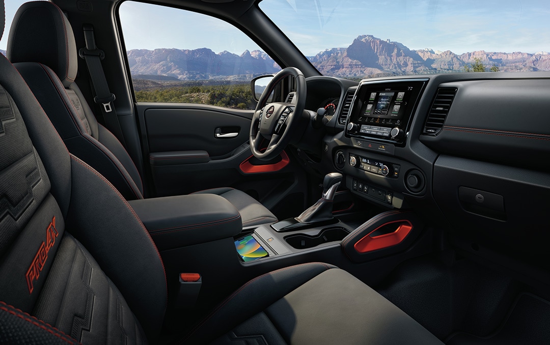 An Interior view of the 2024 Nissan Frontier