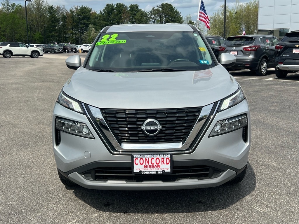 Certified 2022 Nissan Rogue SV with VIN 5N1BT3BB3NC675746 for sale in Concord, NH
