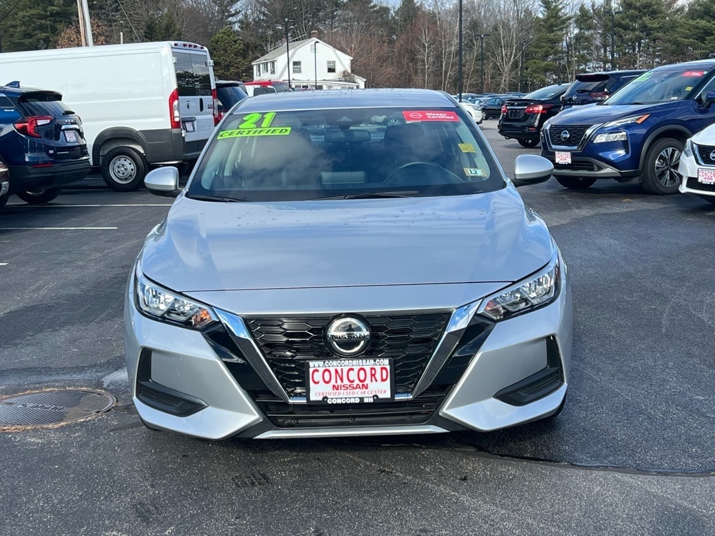 Certified 2021 Nissan Sentra SV with VIN 3N1AB8CV4MY292299 for sale in Concord, NH