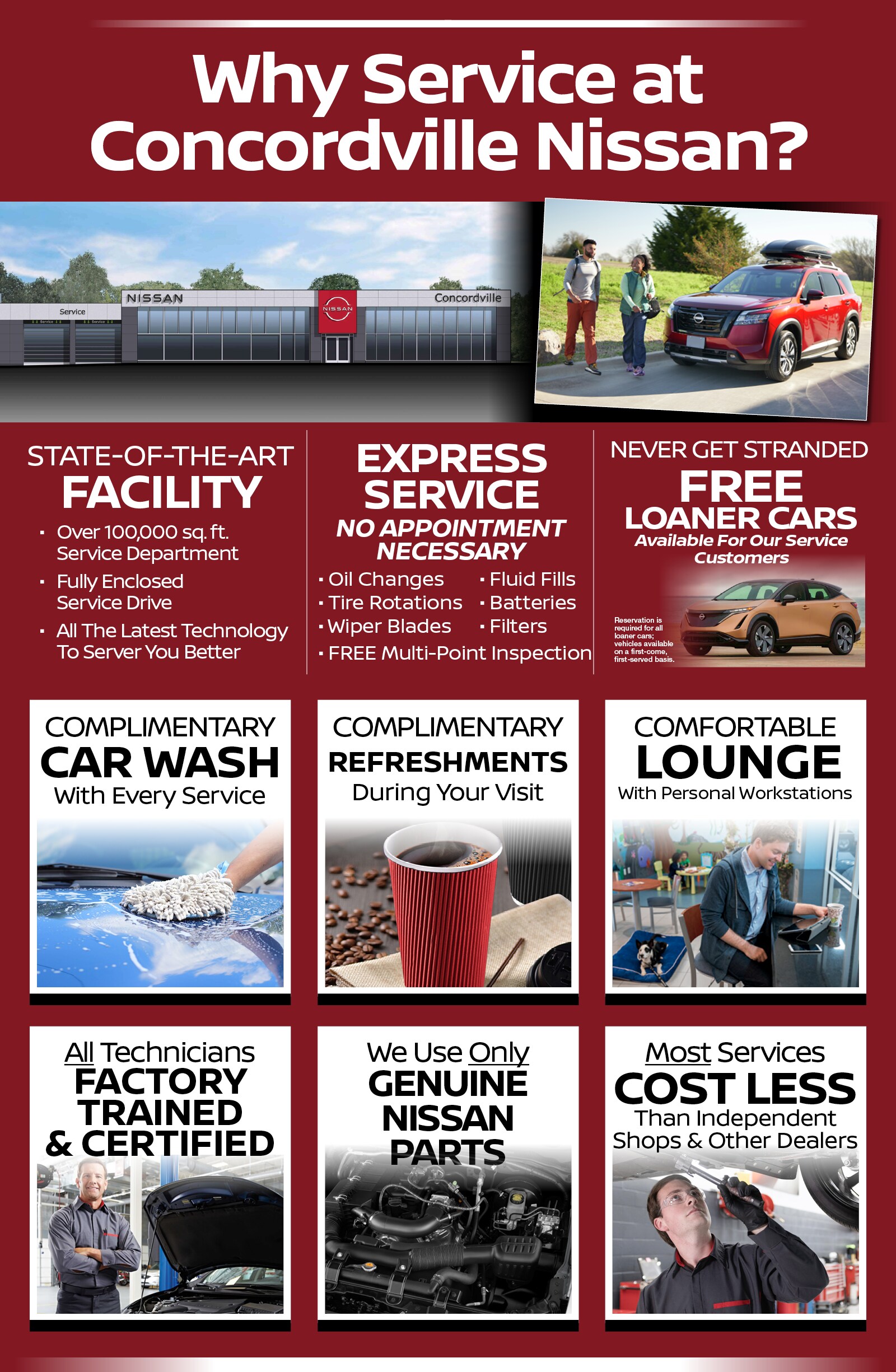 WHY SERVICE AT CONCORDVILLE NISSAN IN GLEN MILLS Concordville Nissan