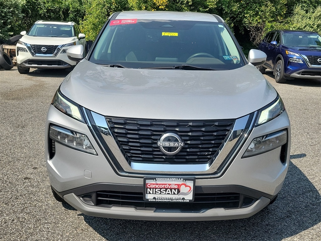 Certified 2022 Nissan Rogue SV with VIN 5N1BT3BB8NC694857 for sale in Glen Mills, PA