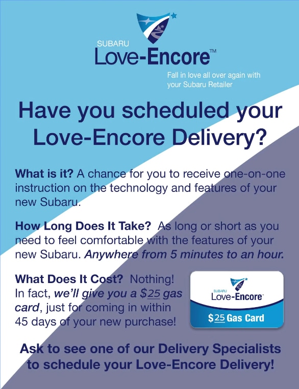 Encore Delivery Concordville Subaru