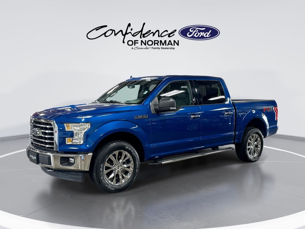 Lightning Blue 2017 Ford F-150 Pickup Truck Four-Wheel Drive 6-Speed Automatic