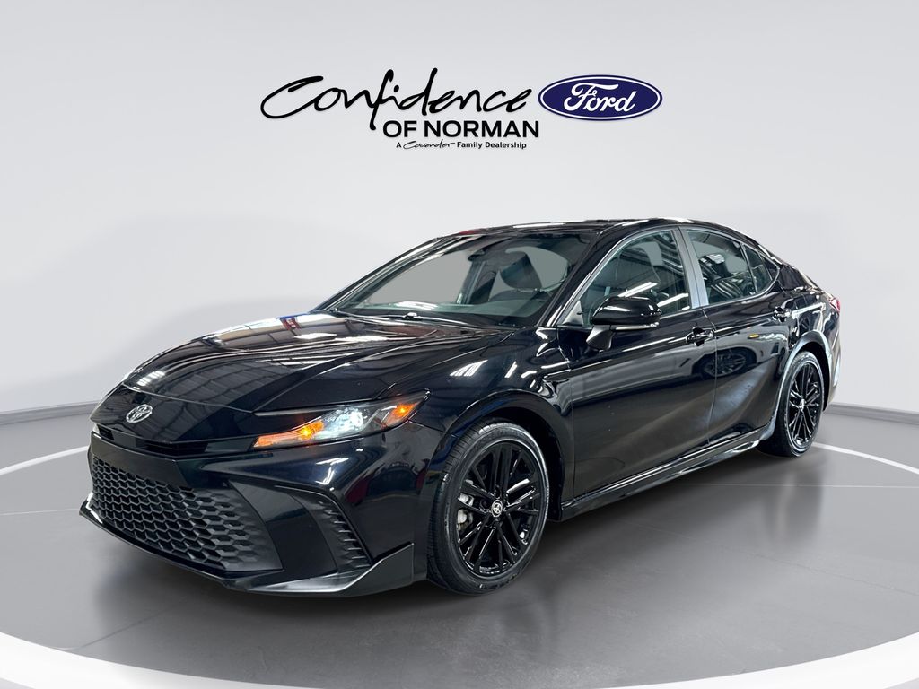 Midnight Black Metallic 2025 Toyota Camry Sedan Front-Wheel Drive Continuously Variable Transmission