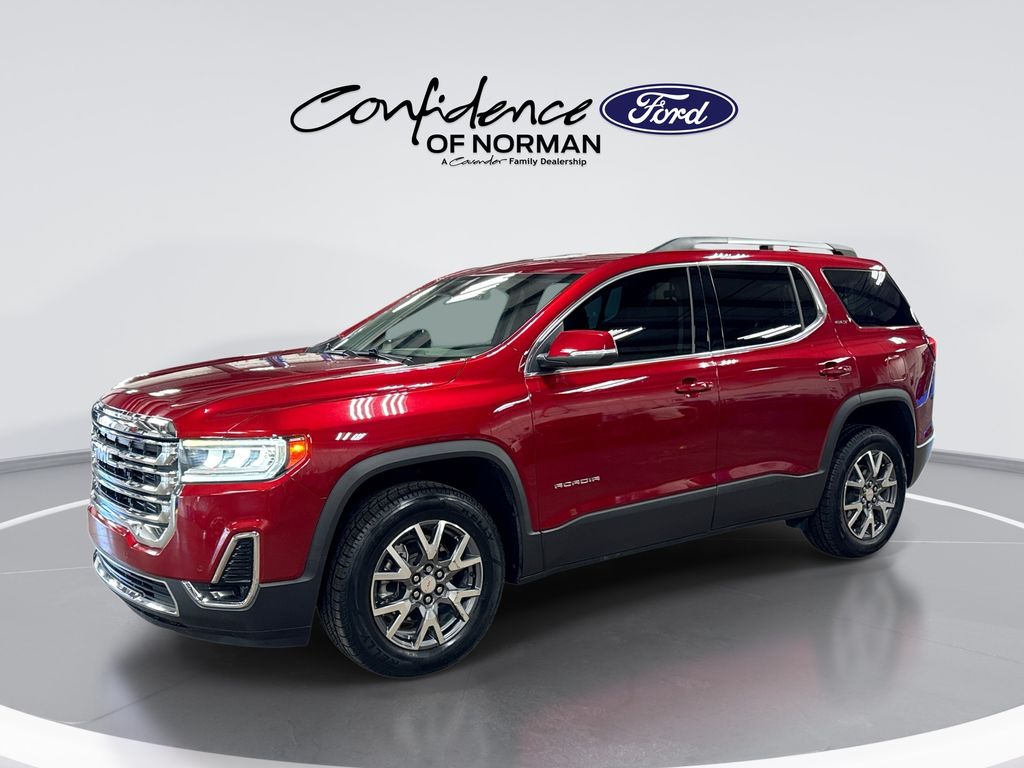 Volcanic Red Tintcoat 2023 GMC Acadia SLT AWD SUV / Crossover Four-Wheel Drive 9-Speed Automatic