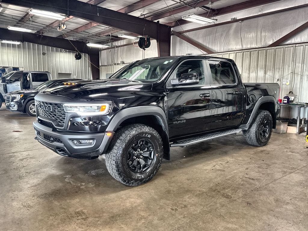 Diamond Black Crystal Pearlcoat 2025 RAM 1500 Pickup Truck All-Wheel Drive 8-Speed Automatic