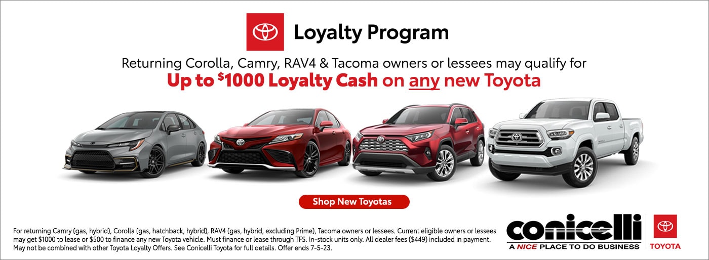 Toyota Loyalty Programs Buy or Lease a Toyota near Malvern, PA