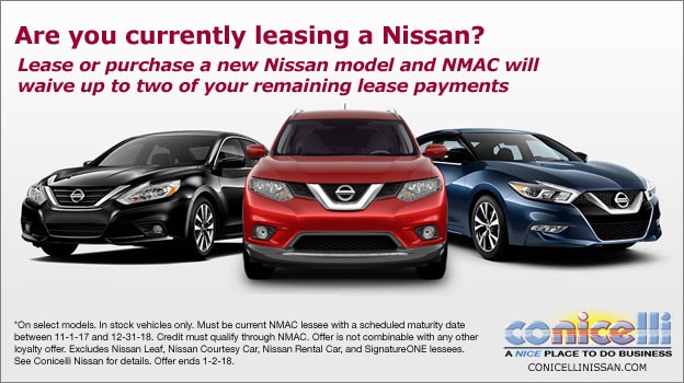Nissan has some great incentives for current Nissan owners to lease or purchase a new Nissan! Click for details...