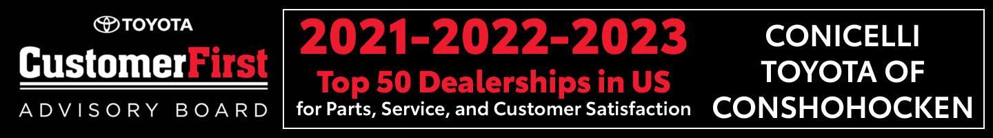 Conicelli Toytota of Conshohocken is a TOP 50 DEALERSHIP for Parts, Service, and Customer Satisfaction!