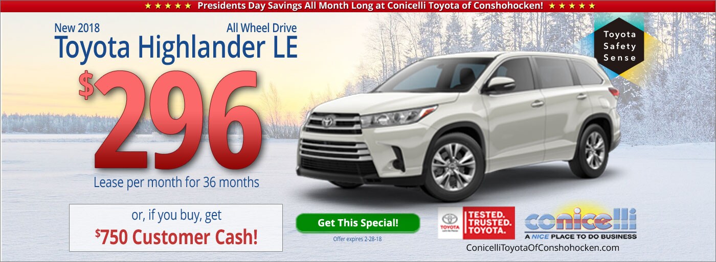 to Conicelli Toyota of Conshohocken Serving Philadelphia PA