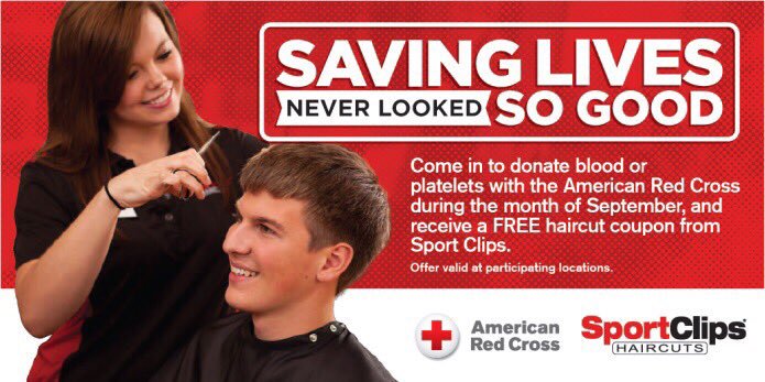 Sept 11 Donate Blood And Receive A Free Haircut Coupon