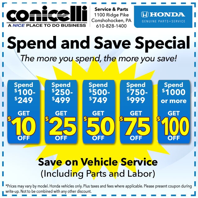 Save on Genuine Honda Service with these money saving coupons