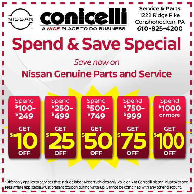 Nissan Service Specials near Devon, PA Nissan Parts Coupons