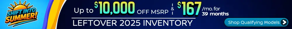 Conicelli Nissan sales banner featuring Up to $10,000 OFF MSRP and leases starting at $167/mo. on remaining new 2025 Nissan models.
