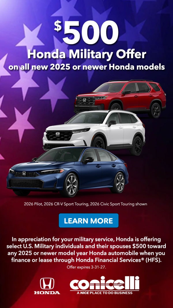 Learn more about the Honda Military Offer!