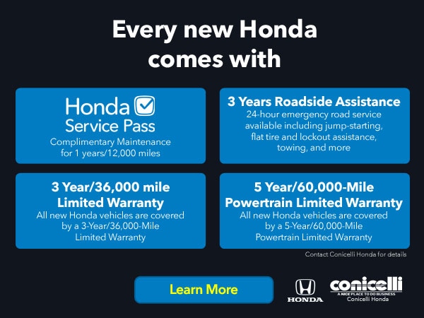 Look at what you get with every new Honda!