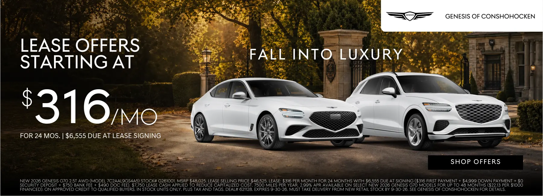 alt="Leases starting at $316/mo. at Genesis of Conshohocken. Shop Offers..."