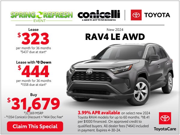 New Toyota Lease Specials in Springfield, PA | Toyota Financing