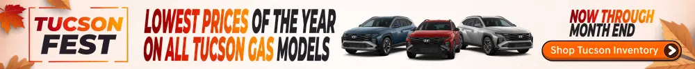 Tucson Fest is on at Conicelli Hyundai! Lowest prices of the year on all Tucson Gas models now through month end. Shop Tucson Inventory Now!
