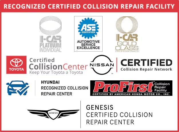 Recognized Certified Collision Repair Facility