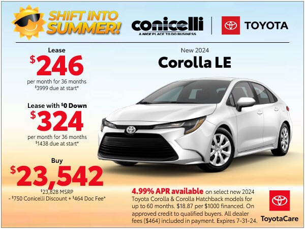 Toyota Lease Specials in Conshohocken, PA | Toyota Lease Offers