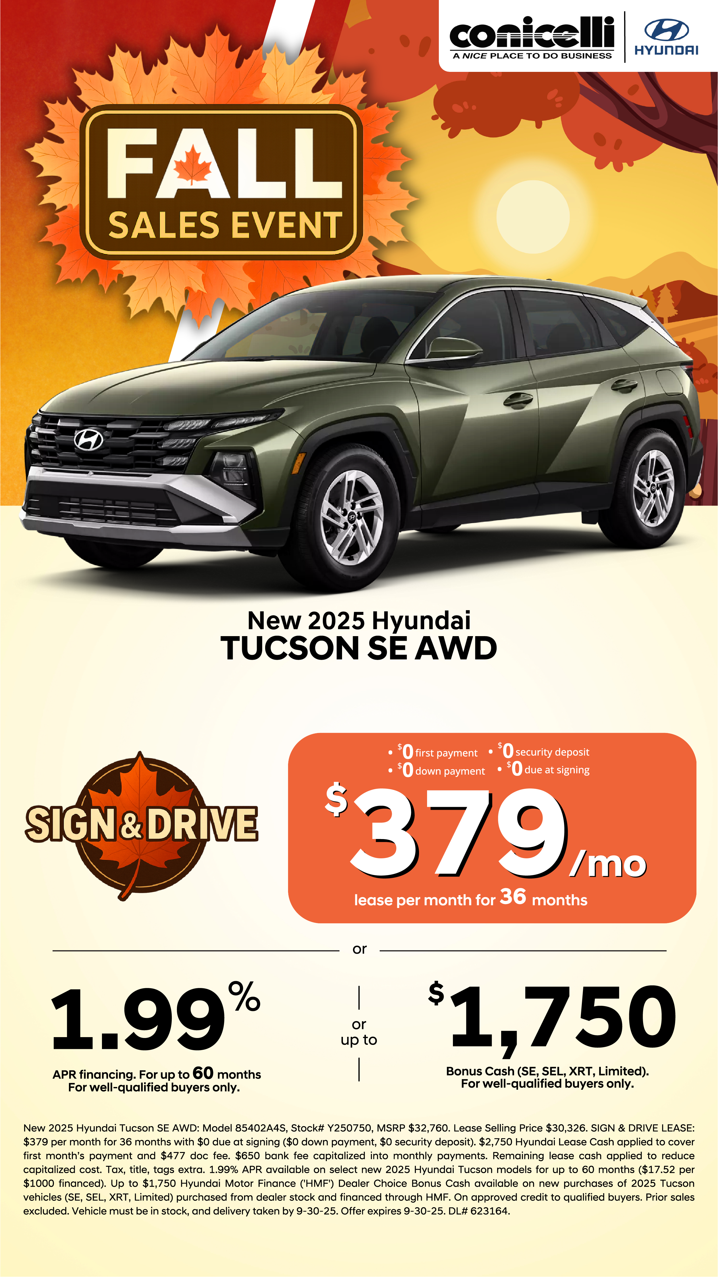 Sign & Drive a new 2025 Tucson SE AWD for just $379/mo. Claim this Special...